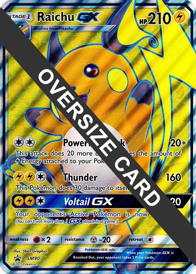 Raichu GX 90 (SM Black Star Promo) (SM90) [First Partner Pack Jumbo Cards]