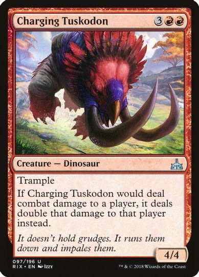 Charging Tuskodon (97) [Rivals of Ixalan]