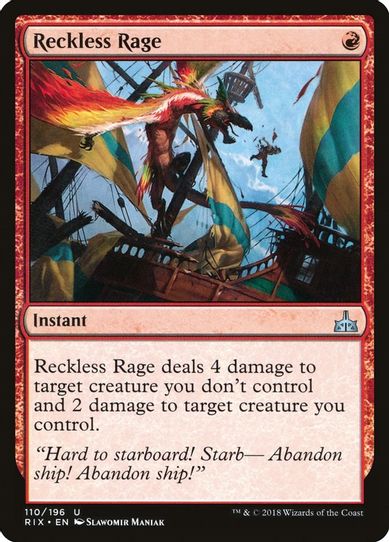Reckless Rage (110) [Rivals of Ixalan]