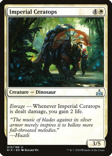 Imperial Ceratops (10) [Rivals of Ixalan]