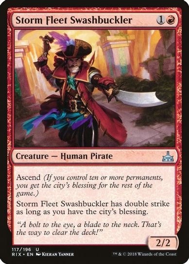 Storm Fleet Swashbuckler (117) [Rivals of Ixalan]