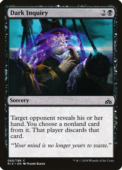 Dark Inquiry (65) [Rivals of Ixalan]