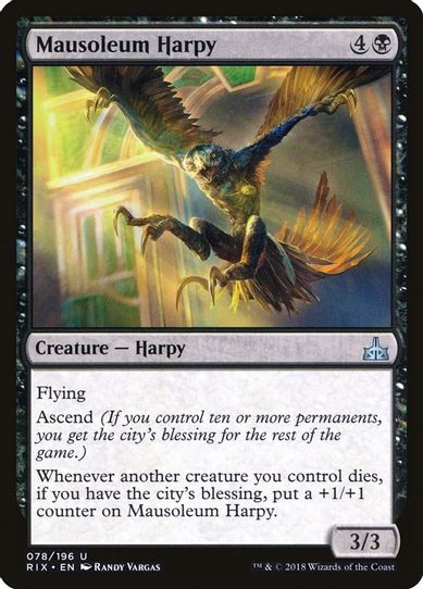 Mausoleum Harpy (78) [Rivals of Ixalan]