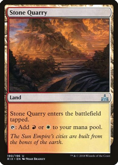 Stone Quarry (190) [Rivals of Ixalan]