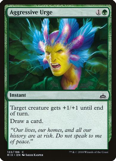 Aggressive Urge (122) [Rivals of Ixalan]