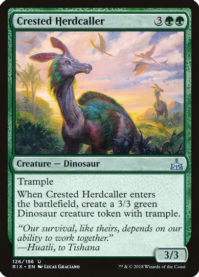 Crested Herdcaller (126) [Rivals of Ixalan]