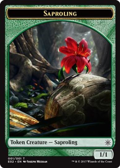 Saproling // Treasure Double-sided Token (1) [Explorers of Ixalan]