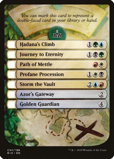 Checklist Card - Rivals of Ixalan [Rivals of Ixalan]