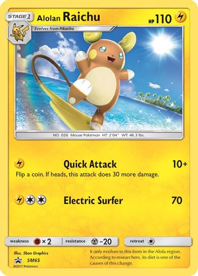 Alolan Raichu - SM (SM65) [SM Promos]