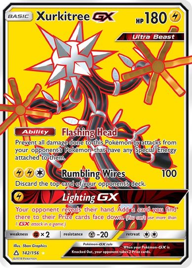 Xurkitree GX (Full Art) (142/156) [Sun & Moon: Ultra Prism]