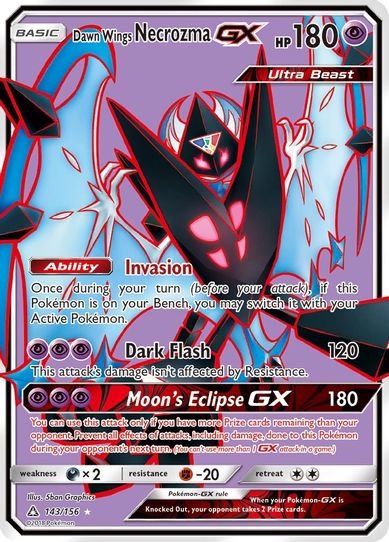 Dawn Wings Necrozma GX (Full Art) (143/156) [Sun & Moon: Ultra Prism]