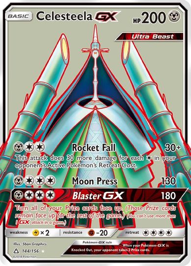 Celesteela GX (Full Art) (144/156) [Sun & Moon: Ultra Prism]