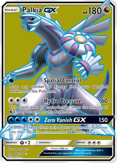 Palkia GX (Full Art) (147/156) [Sun & Moon: Ultra Prism]