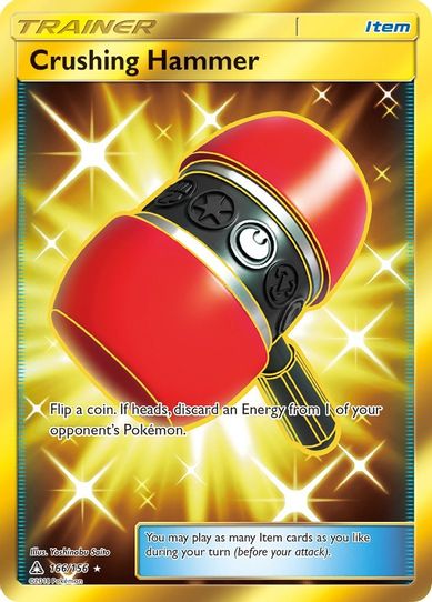 Crushing Hammer (Secret Rare) (166/156) [Sun & Moon: Ultra Prism]