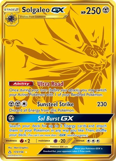 Solgaleo GX (Secret Rare) (173/156) [Sun & Moon: Ultra Prism]