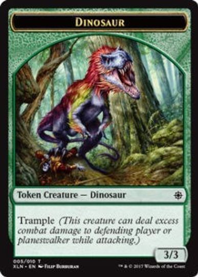 Dinosaur // Treasure Double-sided Token [Ixalan]
