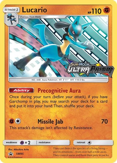 Lucario - SM (Prerelease Promo) (SM95) [SM Promos]