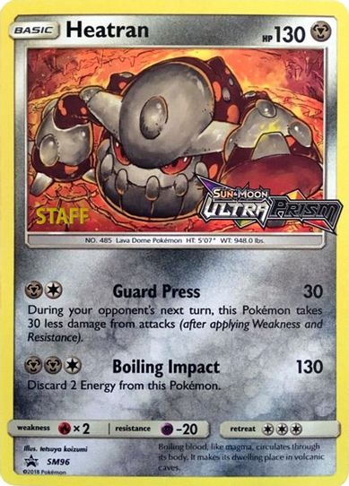 Heatran - SM (Staff Prerelease Promo) (SM96) [SM Promos]
