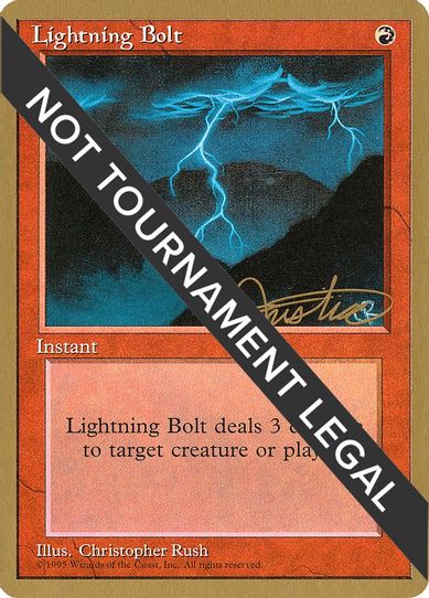 Lightning Bolt - Mark Justice (ED) [World Championship Decks]