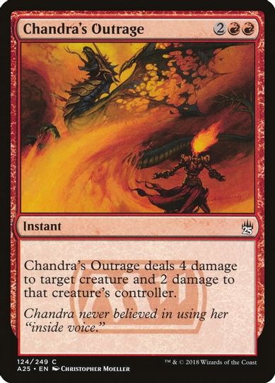 Chandra's Outrage (124) [Masters 25]