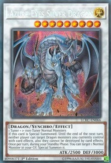 Azure-Eyes Silver Dragon (LCKC-EN066) [Legendary Collection Kaiba]