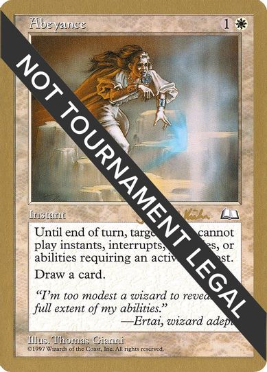 Abeyance - Janosch Kuhn (WTH) [World Championship Decks]