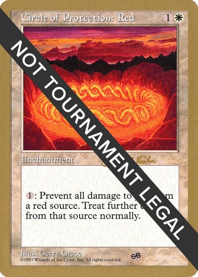 Circle of Protection: Red - Janosch Kuhn (ED) (SB) [World Championship Decks]