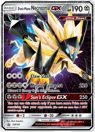 Dusk Mane Necrozma GX - SM (SM102) [SM Promos]