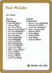 Paul McCabe Decklist Card [World Championship Decks]