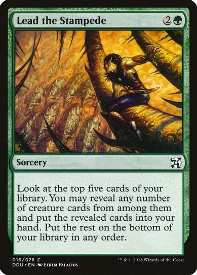 Lead the Stampede (16) [Duel Decks: Elves vs. Inventors]