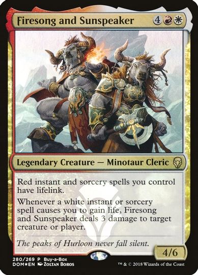 Firesong and Sunspeaker (280) [Buy-A-Box Promos]