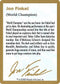 Jon Finkel Biography Card [World Championship Decks]