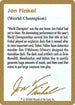 Jon Finkel Biography Card [World Championship Decks]