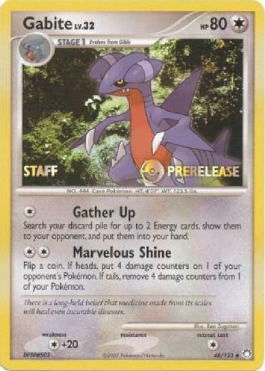 Gabite (Prerelease) [Staff] (48/124) [Diamond and Pearl Promos]