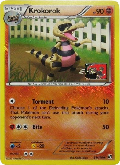 Krokorok 64/114 (League Promo) [League & Championship Cards]