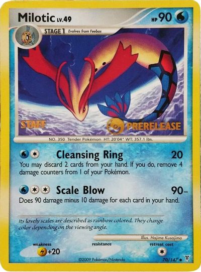 Milotic (Staff Prerelease Promo) (70) [Nintendo Promos]
