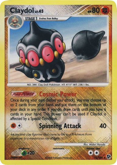 Claydol 15/106 (League Promo) [League & Championship Cards]