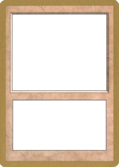 World Championship Blank Card [World Championship Decks]