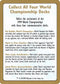 World Championship Advertisement Card [World Championship Decks]