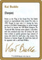 Kai Budde Biography Card [World Championship Decks]