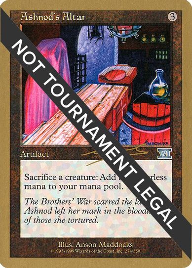 Ashnod's Altar - Nicolas Labarre (ED) [World Championship Decks]