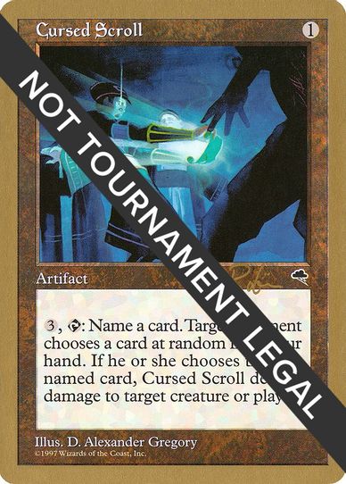 Cursed Scroll - Ben Rubin (TMP) [World Championship Decks]