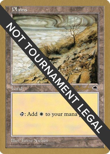 Plains (Dead Tree) - Brian Hacker (TMP) [World Championship Decks]