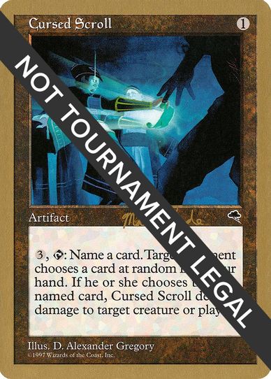 Cursed Scroll - Matt Linde (TMP) [World Championship Decks]