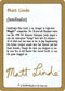 Matt Linde Biography Card [World Championship Decks]