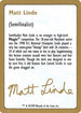 Matt Linde Biography Card [World Championship Decks]