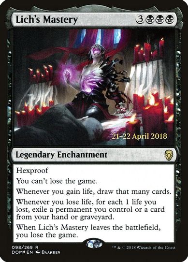 Lich's Mastery (98) [Prerelease Cards]