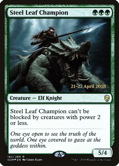 Steel Leaf Champion (182) [Prerelease Cards]