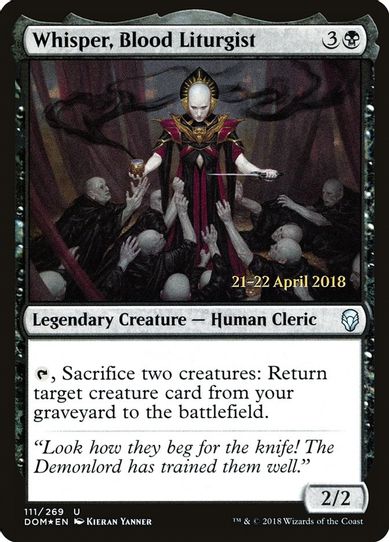 Whisper, Blood Liturgist (111) [Prerelease Cards]