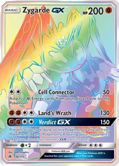 Zygarde GX (Secret) (136/131) [Sun & Moon: Forbidden Light]